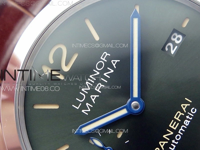 Pre Order PAM1116 SS VSF 1:1 Best Edition Green Dial on Brown Leather Strap P.9010 Super Clone